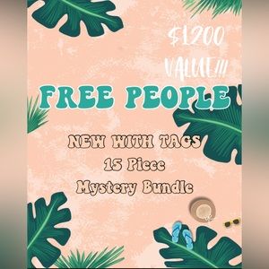 NWT 15 Piece FREE PEOPLE Mystery BUNDLE/LOT
